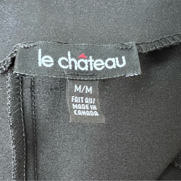 Le Chateau Black Satin Mermaid Gown Size Medium Party Dress Black Tie Wedding - Picture 6 of 6